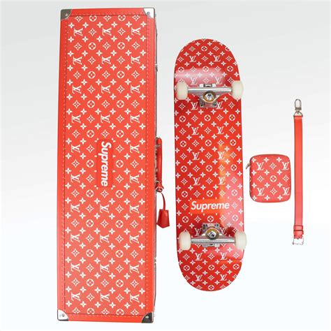 supremew louis vuitton skateboard trunk replica|supreme x lv trunks.